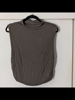 a new day Sleeveless Mock Neck Tank Top - Dark Moss Green